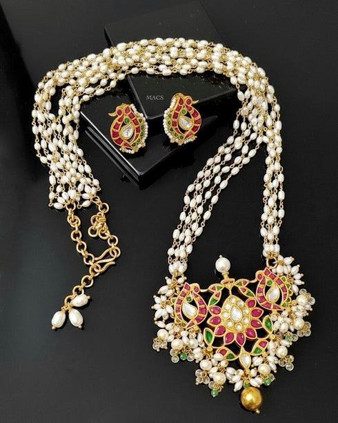 925 Kundan Necklace Set